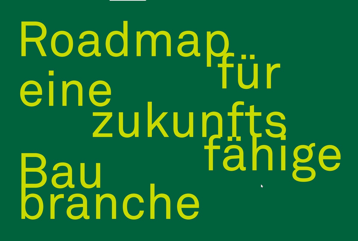 Dialogveranstaltung Roadmap Nachhaltigkeit für eine zukunftsfähige Baubranche